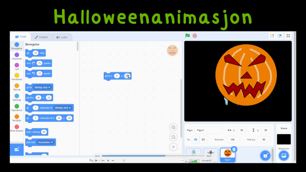 TN Scratch halloweenanimasjon